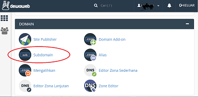 Cara Membuat Subdomain di Cpanel (1)