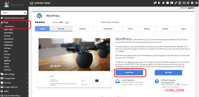 Cara Install WordPress Dengan Softaculous