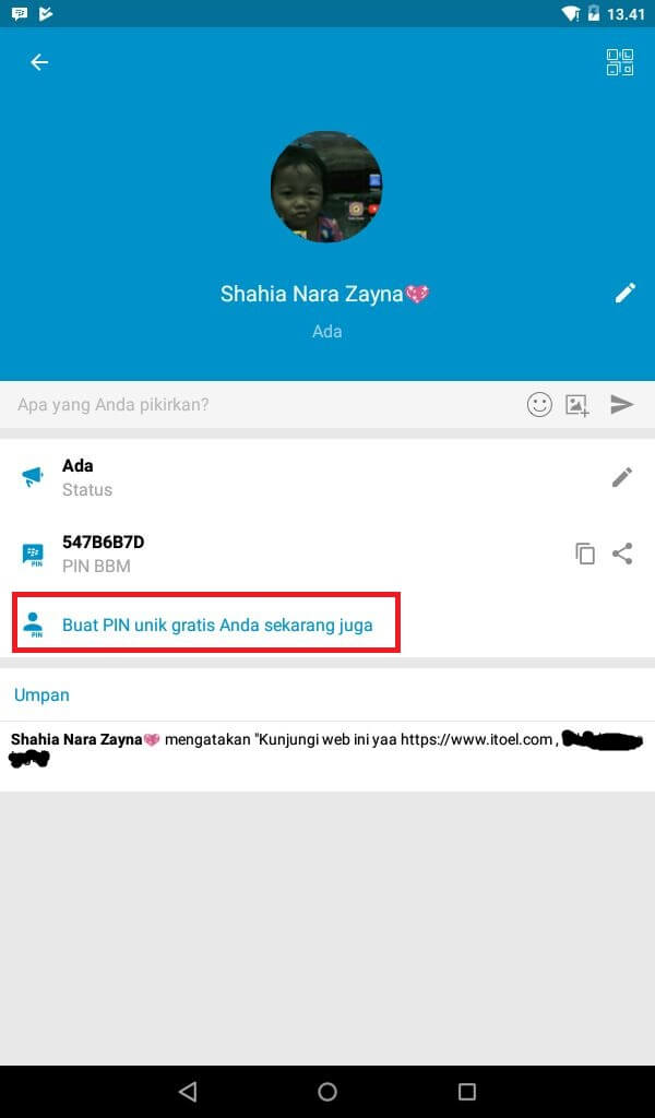 Cara Membuat Pin BBM Unik Secara Gratis
