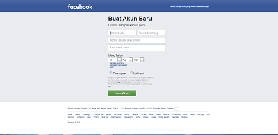 Cara Daftar Facebook Melalui Web Browser