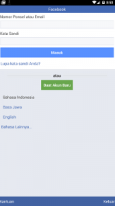 Cara Daftar Facebook Menggunakan Aplikasi