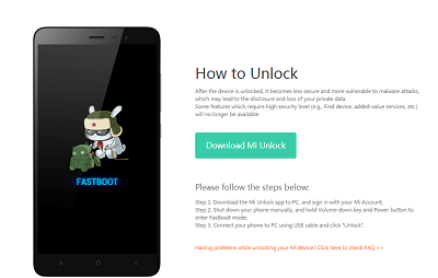 Unlock Bootloader Xiaomi Redmi 5a